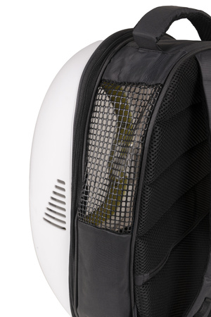 Petsona Dog Backpack Cat Carrier for Pets Large Window Mesh Side Panels, White