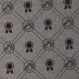 Petsona Rampe pour Chien et Chats Animaux Rampe pour Canapé et Lit Rampe avec Housse Amovible, gris/médailles