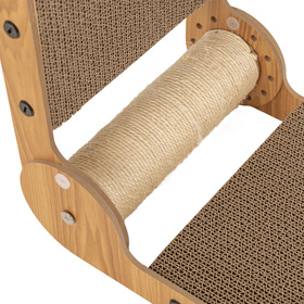 Petsona Griffoir pour Chat – Grattoir Naturel & Tapis de Jeu – Jouet Chat Autonome – Arbre à Chat pour Grands & Petits Chats – Accessoires & Jouets pour Chats d’Activité, naturel
