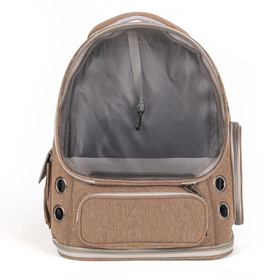 Petsona Haustier Rucksäcke Tragetasche Katzenrucksack Hunderucksack Für Reisen, Braun