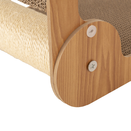 Petsona Cat Scratcher & Play Mat – Natural Cat Scratching Pad & Playground – Scratch Mat for Self-Entertainment – Cat Furniture for Large & Small Cats – Cat Accessories & Activity Toy, natural