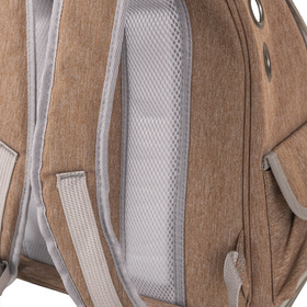 Petsona Haustier Rucksäcke Tragetasche Katzenrucksack Hunderucksack Für Reisen, Braun