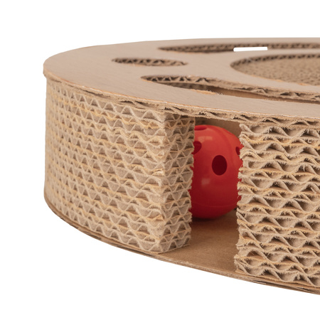 Petsona Cat Scratcher & Play Mat – Natural Cat Scratching Pad & Playground – Scratch Mat for Self-Entertainment – Cat Furniture for Large & Small Cats – Cat Accessories & Activity Toy, natural