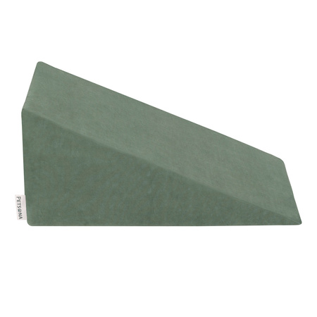 Petsona Dogs Ramp for Bed or Sofa, Foam Steps for Dogs and Cats, Pet Soft Ladder, Removable and Washable Cover, forest green