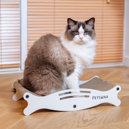 Petsona Kratzbrett für Katzen Natürlicher Katzenkratzer Spielplatz Kratzpappe & Kratzteppich für Katze Katzenspielzeug Selbstbeschäftigung, natürlich