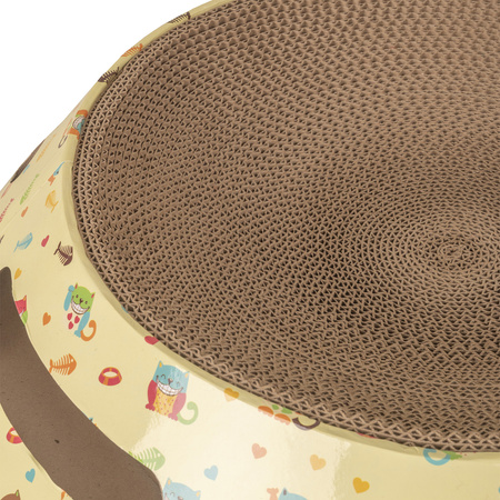 Petsona Griffoir pour Chat – Grattoir Naturel & Tapis de Jeu – Jouet Chat Autonome – Arbre à Chat pour Grands & Petits Chats – Accessoires & Jouets pour Chats d’Activité, naturel