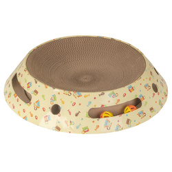 Petsona Griffoir pour Chat – Grattoir Naturel & Tapis de Jeu – Jouet Chat Autonome – Arbre à Chat pour Grands & Petits Chats – Accessoires & Jouets pour Chats d’Activité, naturel