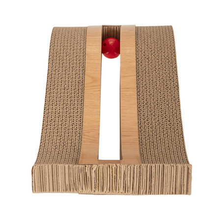 Petsona Cat Scratcher & Play Mat – Natural Cat Scratching Pad & Playground – Scratch Mat for Self-Entertainment – Cat Furniture for Large & Small Cats – Cat Accessories & Activity Toy, natural