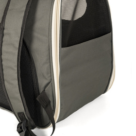 Petsona Haustier Rucksäcke Tragetasche Katzenrucksack Hunderucksack Leicht Handlich, Grau