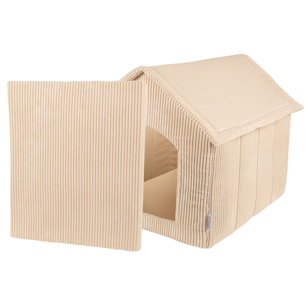 Petsona PET-BD-ST/01 Akcesorium domek piankowy, beżowy STRIPES