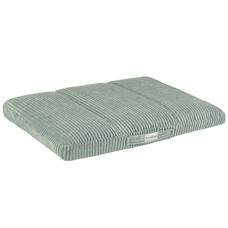 Petsona Dog Bed Mattress Ribbed Texture Washable Cover Anti Slip Bottom, Green