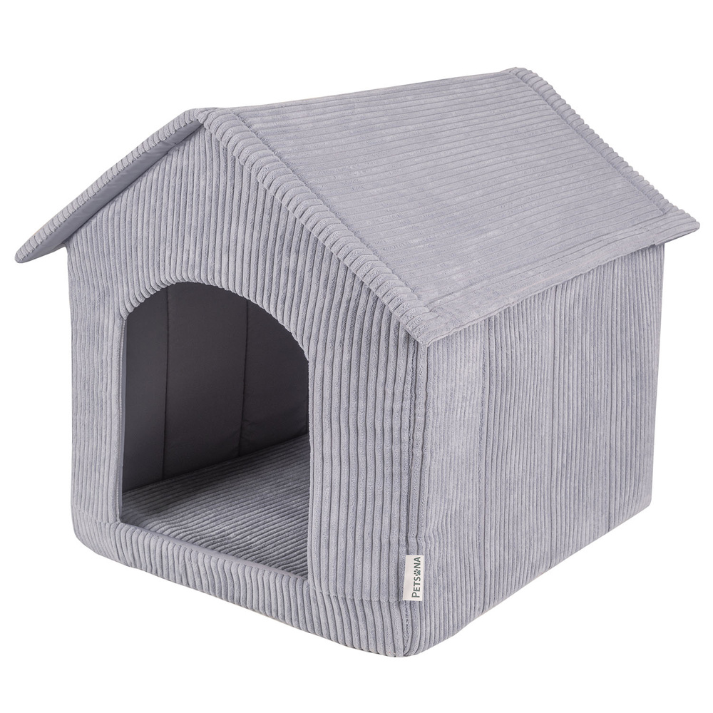 Petsona PET-BD-ST/01 Akcesorium domek piankowy, ciemnoszary STRIPES