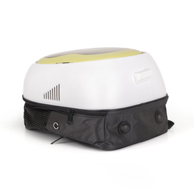 Petsona Dog Backpack Cat Carrier for Pets Large Window Mesh Side Panels, White