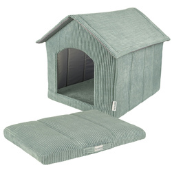 Petsona Hundehütte Mit Hundebett Rippenstrickstoff Rutschfeste Unterseite