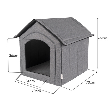 Petsona lit pour animaux canapé pour chien et chat PET-BD-Z/01, gris