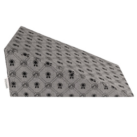 Petsona Rampe pour Chien et Chats Animaux Rampe pour Canapé et Lit Rampe avec Housse Amovible, gris/médailles