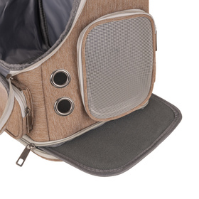 Petsona Haustier Rucksäcke Tragetasche Katzenrucksack Hunderucksack Für Reisen, Braun