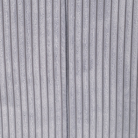 Petsona Niche Pour Chien avec Matelas Tissu Côtelé Fond Antidérapant Toit Zippé, gris foncé