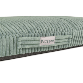 Petsona Hundebett Hundekissen Rippenstrickstoff Rutschfeste Unterseite Weichschaum