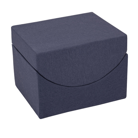 Petsona Foam Soft Play Elements For Pets Dogs Cats With Removable Cover, Ramp/Halfshaft, navy blue