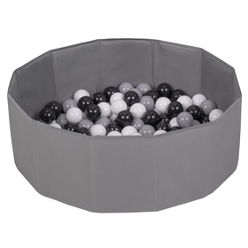 Petsona Piscine pour Chien À Balles Baignoire pour Chien Chat Animal, gris