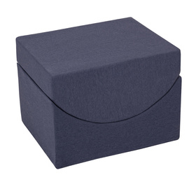 Petsona Foam Soft Play Elements For Pets Dogs Cats With Removable Cover, Ramp/Halfshaft, navy blue
