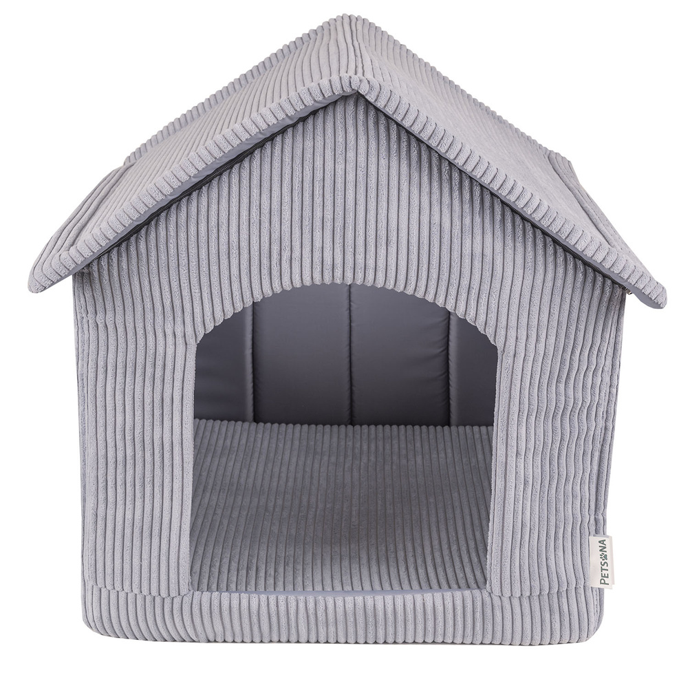 Petsona PET-BD-ST/01 Akcesorium domek piankowy, ciemnoszary STRIPES
