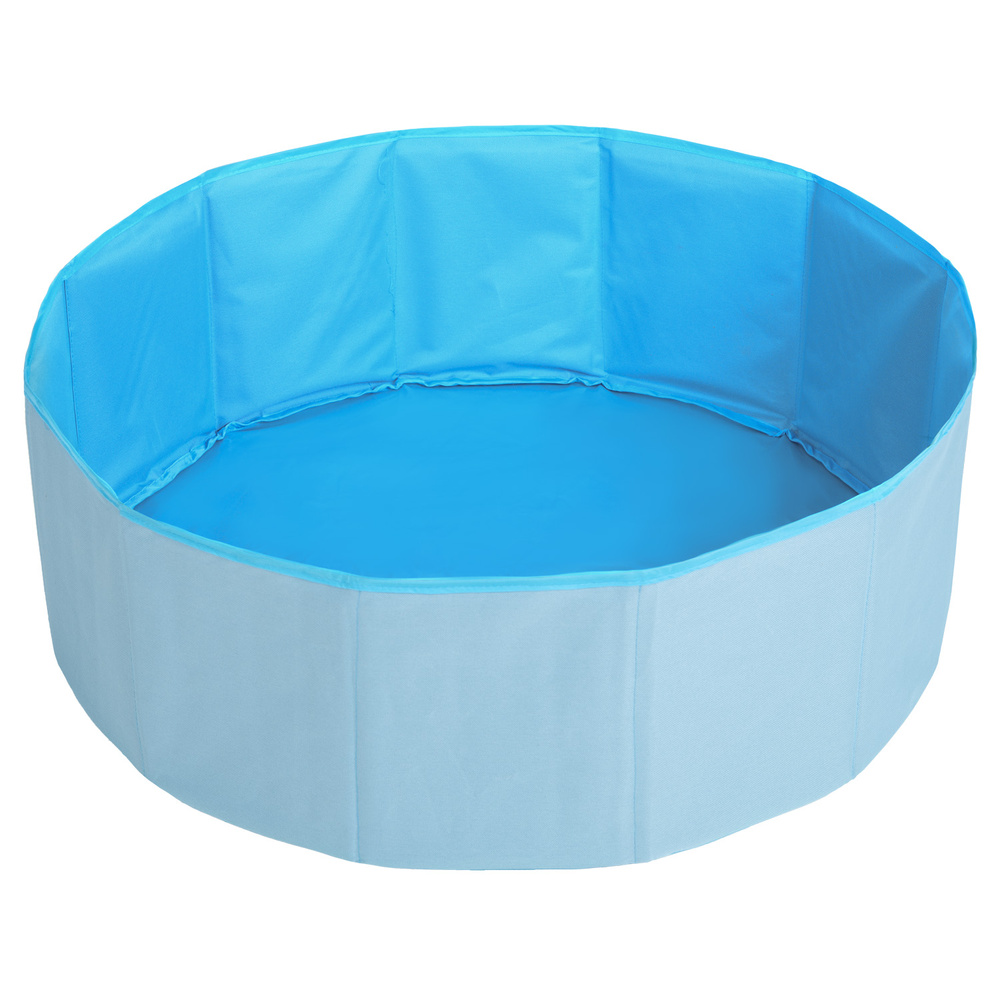 Petsona Suchy basen składany DLA ZWIERZĄT BS-100X z piłeczkami 6cm Zabawka basen tekstylny, niebieski: niebieski-żółty