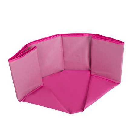 Petsona Foldable Dogs Pool with Balls, Dry Pets Foam Ball Pit, Soft Paddling Pool, pink:babyblue/powderpink/pearl, 100 balls