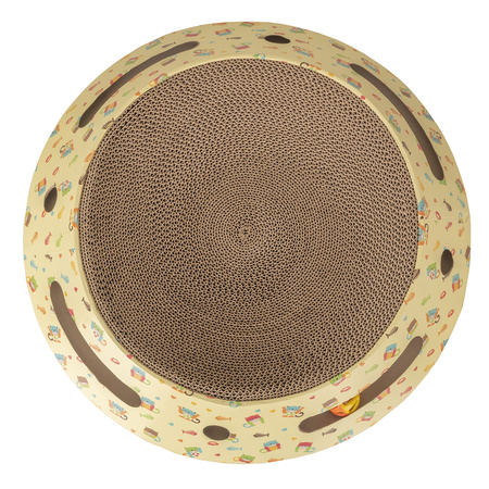 Petsona Griffoir pour Chat – Grattoir Naturel & Tapis de Jeu – Jouet Chat Autonome – Arbre à Chat pour Grands & Petits Chats – Accessoires & Jouets pour Chats d’Activité, naturel
