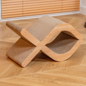 Petsona Cat Scratcher & Play Mat – Natural Cat Scratching Pad & Playground – Scratch Mat for Self-Entertainment – Cat Furniture for Large & Small Cats – Cat Accessories & Activity Toy, natural