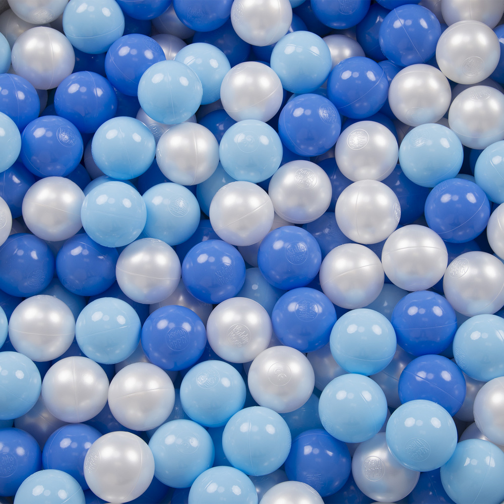 Petsona Tunel do zabawy DLA ZWIERZĄT TT-100X z piłeczkami 6cm  Zabawka tunel, szaro-niebieski: babyblue-niebieski-perła