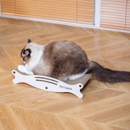 Petsona Kratzbrett für Katzen Natürlicher Katzenkratzer Spielplatz Kratzpappe & Kratzteppich für Katze Katzenspielzeug Selbstbeschäftigung, natürlich