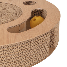 Petsona Cat Scratcher & Play Mat – Natural Cat Scratching Pad & Playground – Scratch Mat for Self-Entertainment – Cat Furniture for Large & Small Cats – Cat Accessories & Activity Toy, natural