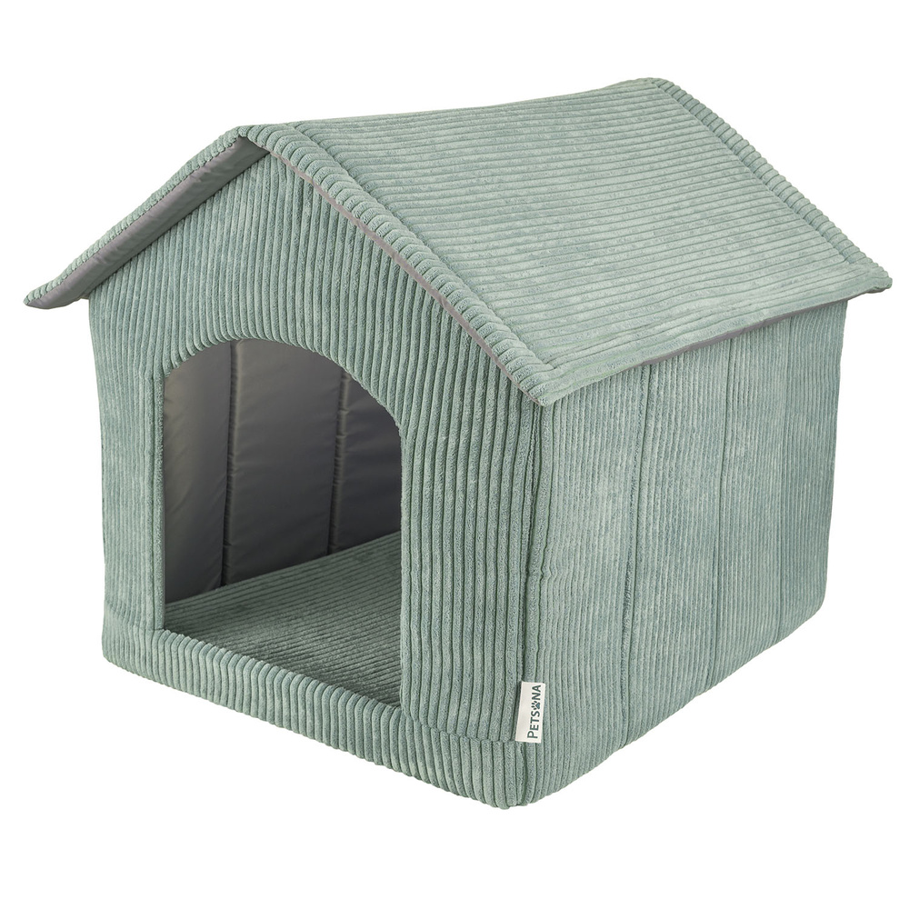Petsona PET-BD-ST/01 Akcesorium domek piankowy, zielony STRIPES