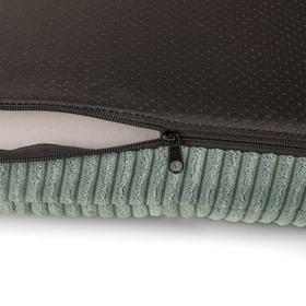 Petsona Dog Bed Mattress Ribbed Texture Washable Cover Anti Slip Bottom, Green