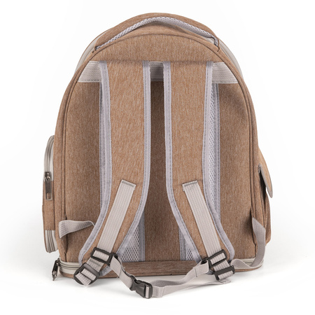 Petsona Haustier Rucksäcke Tragetasche Katzenrucksack Hunderucksack Für Reisen, Braun