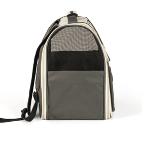 Petsona Haustier Rucksäcke Tragetasche Katzenrucksack Hunderucksack Leicht Handlich, Grau