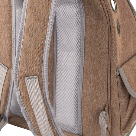 Petsona Haustier Rucksäcke Tragetasche Katzenrucksack Hunderucksack Für Reisen, Braun