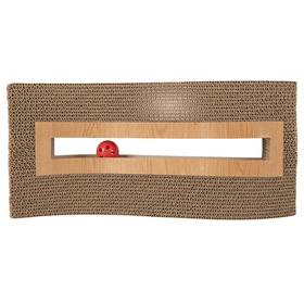 Petsona Griffoir pour Chat – Grattoir Naturel & Tapis de Jeu – Jouet Chat Autonome – Arbre à Chat pour Grands & Petits Chats – Accessoires & Jouets pour Chats d’Activité, naturel