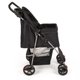 Petsona Poussette Pour Chien Pliable Confort Urbain Léger Avec Panier Rangement