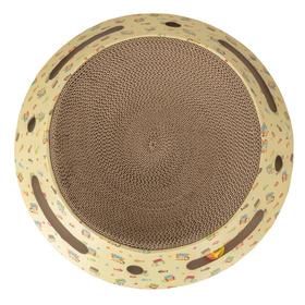Petsona Griffoir pour Chat – Grattoir Naturel & Tapis de Jeu – Jouet Chat Autonome – Arbre à Chat pour Grands & Petits Chats – Accessoires & Jouets pour Chats d’Activité, naturel