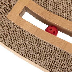 Petsona Cat Scratcher & Play Mat – Natural Cat Scratching Pad & Playground – Scratch Mat for Self-Entertainment – Cat Furniture for Large & Small Cats – Cat Accessories & Activity Toy, natural